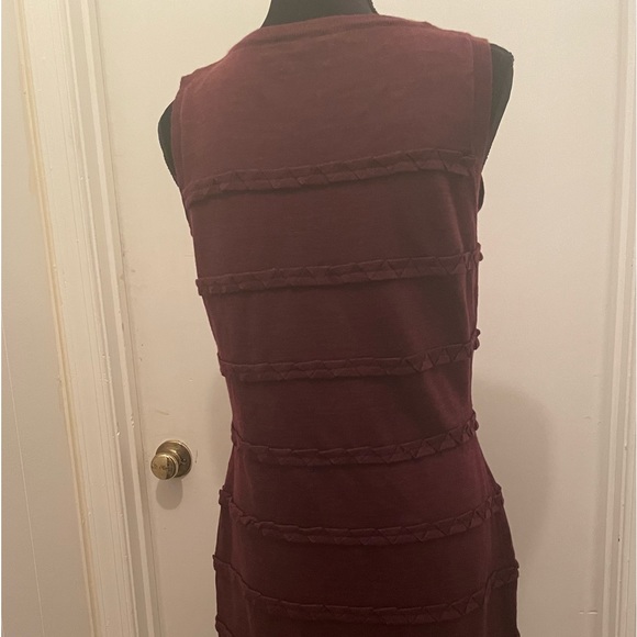NWOT Calvin Klein Burgundy Sleeveless Sweater Dress, Size M - Picture 5 of 7